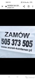 Worek na Gruz Big Bag 1m3 Zabrze Bytom Katowice Tychy