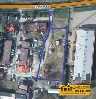 Działka komercyjna 3307m2 w Złotoryi przy ul. Legnickiej
