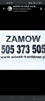 Wywóz gruzu w Worki Big Bag 1m3 Świętochłowice Bytom Chorzów
