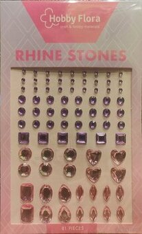 Kryształki ozdobne 81szt samoprzylepne. HOBBY FLORA
