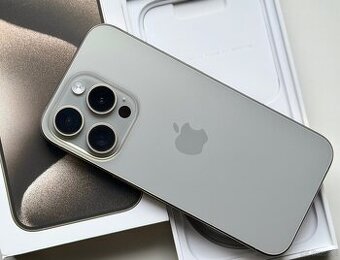 iPhone 15 Pro Max Natural Titanium BATERIA 100% TOP