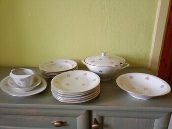 Serwis stołowy porcelanowy vintage. Chodzież.