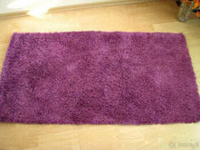 Czysty, puszysty dywan shaggy, fioletowy 70 x 130 cm - 1