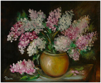Bzy majowe obraz olejny 45cm-55cm