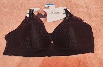 Czarny biustonosz z czarną koronką XL MY ESSENTIALS