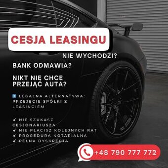 Przejmę spółkę z autami w leasingu z długami lub bez