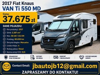 2017 Fiat Knaus VAN Ti 550 MD Kamper