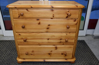komoda z szufladami z drewna sosnowego - jak nowa