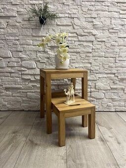 Taboret Dębowy 2w1 Stepoak