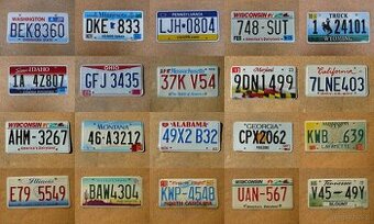 20x oryginalna tablica rejestracyjna USA