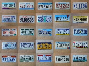 25x oryginalna tablica rejestracyjna USA