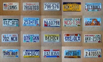 20x oryginalna tablica rejestracyjna USA