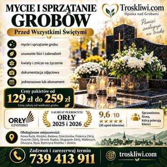 Sprzątanie i mycie grobów
