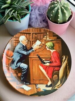 Talerz kolekcjonerski Norman Rockwell vintage ozdoba 1986