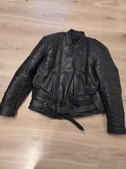 Skórzany zestaw motocyklowy kurtka i spodnie męskie