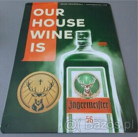 JAGERMEISTER Szyld Plakat Reklama Afisz metalowy Duży 42x30 - 1