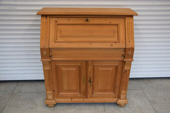 sekretarzyk z drewna świerkowego - super stan