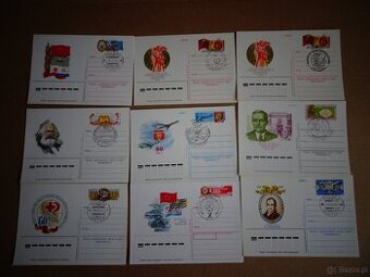 Kasowniki  okolicznosciowe  ZSRR-spiecgaszenija 34 sztuk