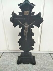 Bardzo stary krzyż, krucyfiks, Jezus ,rzeźba -Dewocjonalia - 1