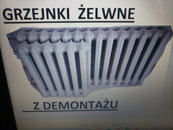 Sprzedam GRZEJNIKI-zeliwne z demontazu -450zl za 5-sztuk