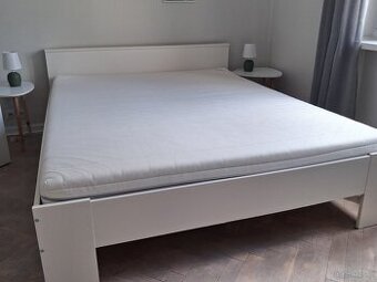 Łóżko o szerokości 160 cm, w komplecie ze stelażem listwowym