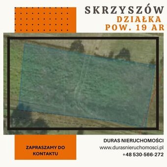 Skrzyszów 19 ar działka
