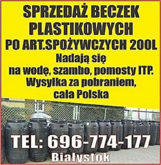 Sprzedam BECZKI NA DESZCZOWKE 220l-250l-od 100zl -120zl