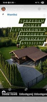 Sprzedam domek letniskowy nad jeziorem powodzkim