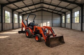 Kubota B2530  – ciągnik z ładowaczem czołowym i koparką
