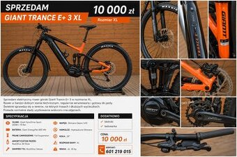 Sprzedam Giant Trance E+ 3 XL