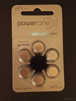 Baterie Varta Power One Implant Plus typu 675 (PR44),