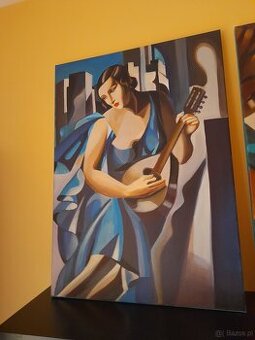 Sprzedam obraz Tamara Łempicka kobieta z tamburynem