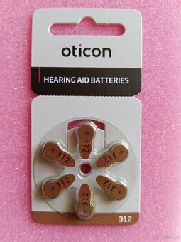 Baterie Oticon 312