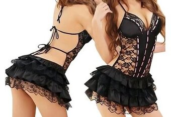 Koszulka nocna. Sexy body koronka