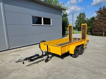 Przyczepa niskopodwoziowa z dyszlem regulowanym, mocna DMC 3