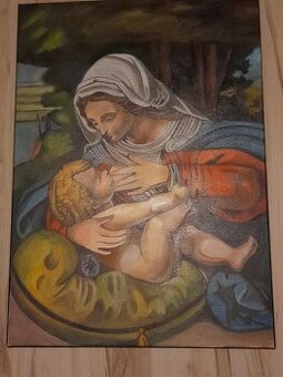 Sprzedam obraz religijny- Matka boska karmiąca