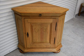 komoda narożna z drewna dębowego - jak nowa