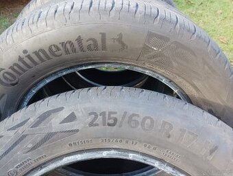 Sprzedam opony letnie rok 2022 Continental 215/60 R 17