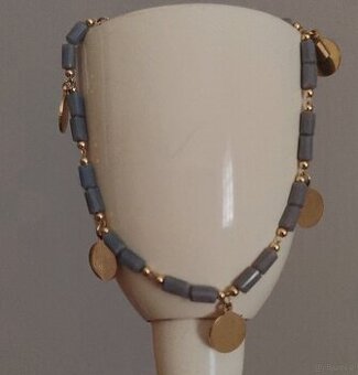 Bransoletka monetki stal chirurgiczna