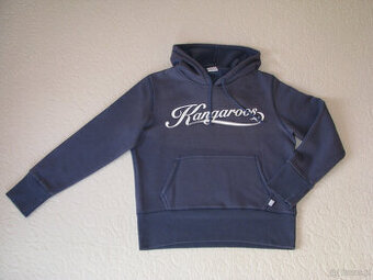 Kangaroos granatowa bluza kangurka wciągana z kapturem z log