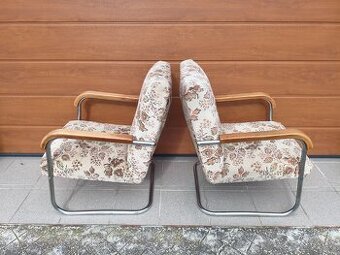 Mucke Melder chrom párová funkcionalistická křesla