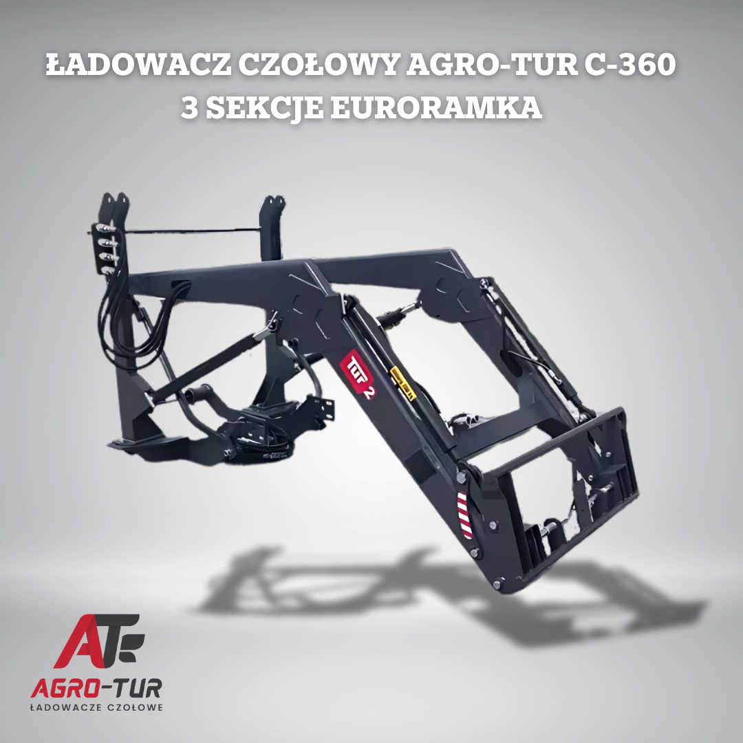 ŁADOWACZ tur euroramka C 360 3 sekcje hydrauliki nowy siłown - 2