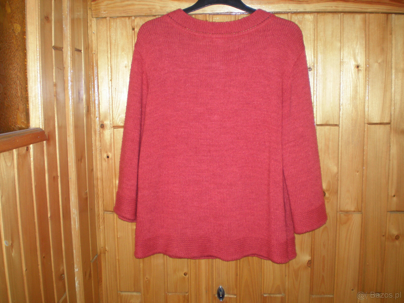 Sweter damski w kolorze czerwonym, rozmiar 44. Używany, w do - 2