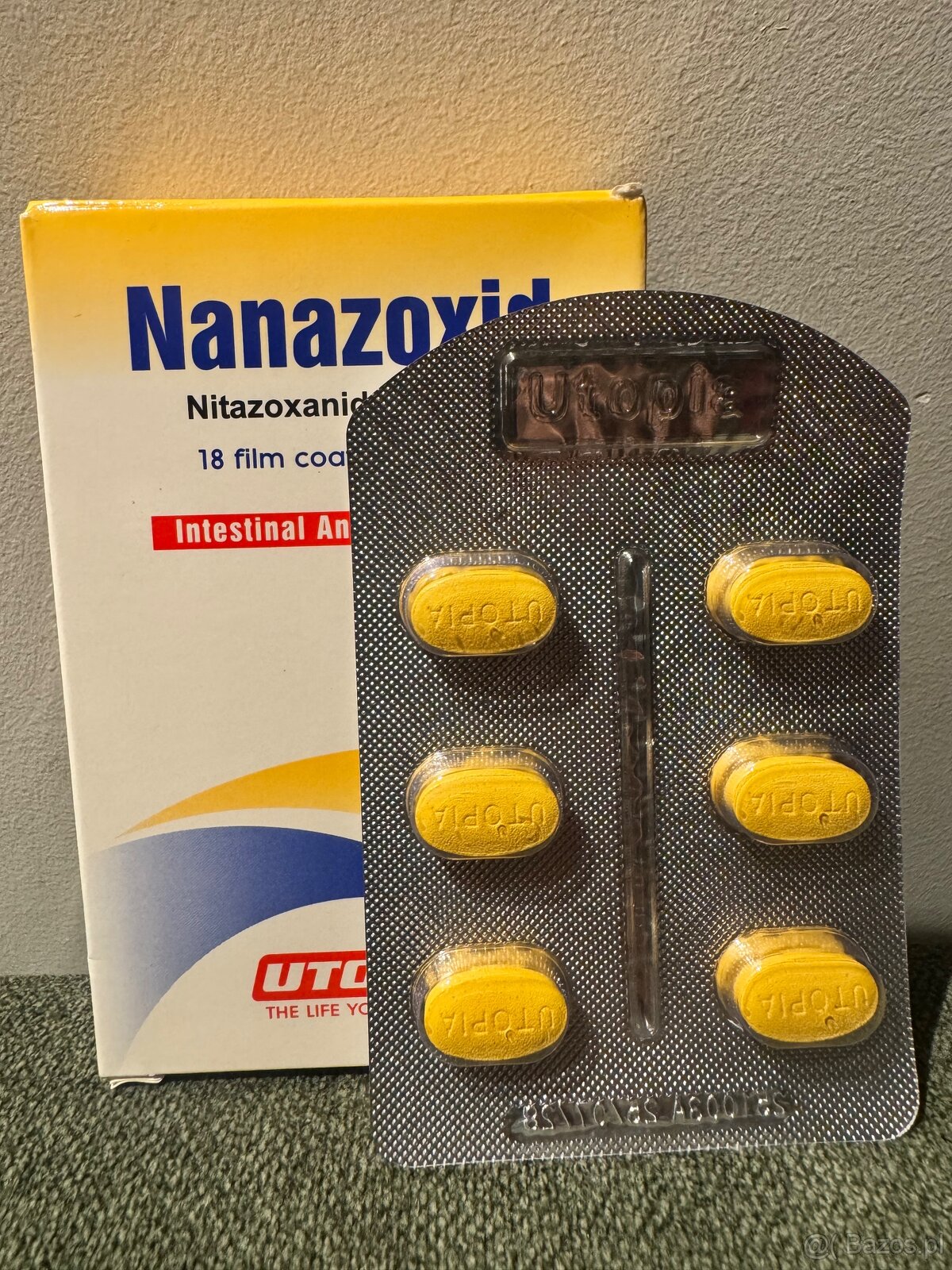 Alinia nizonide nitazoxanide 500 - 2