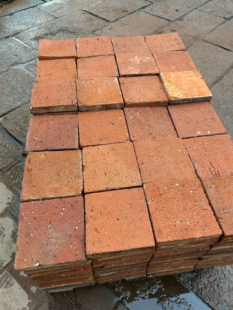 Antique terracotta floor tiles - 2