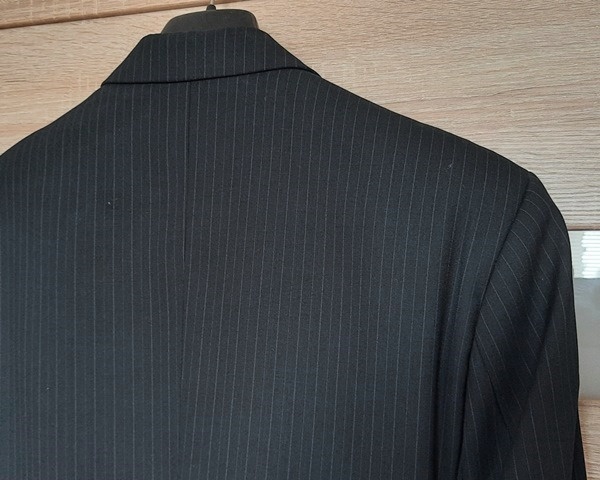 Marynarka, wełna, granat/czerń, na 182 cm - jak nowa - 2