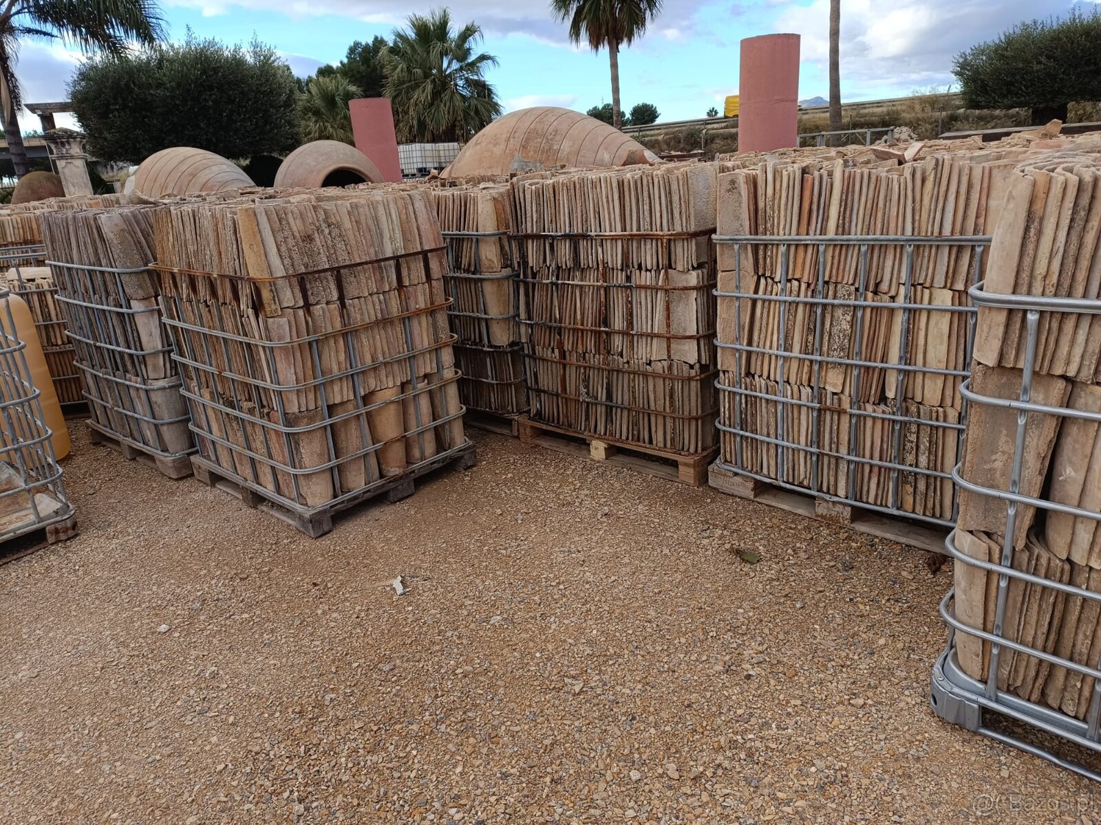 Antique spanish handmade terracotta roof tiles - 2
