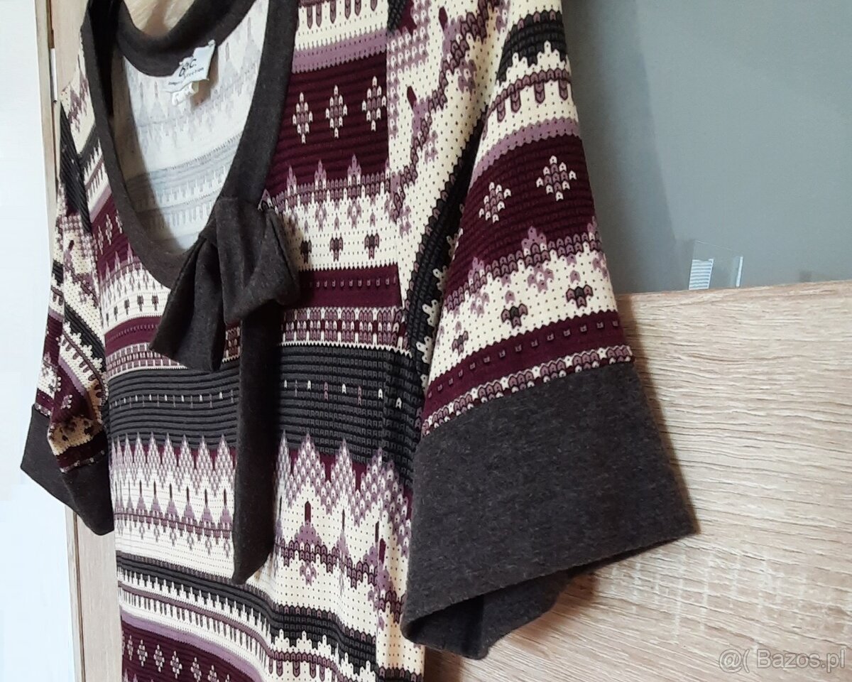 Sukienka turecka, oryginalny wzór, 2 falbany, M - jak nowa - 2