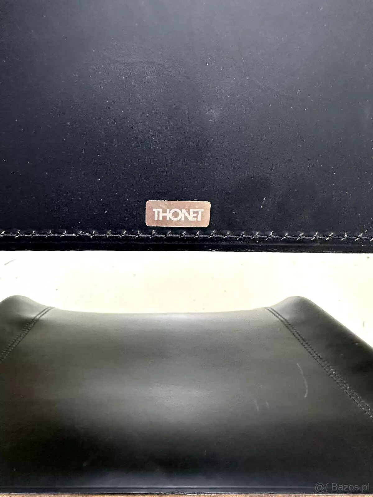 7 x Thonet S33 Cantilever Chair Bauhaus Classic Leather Blac - 2