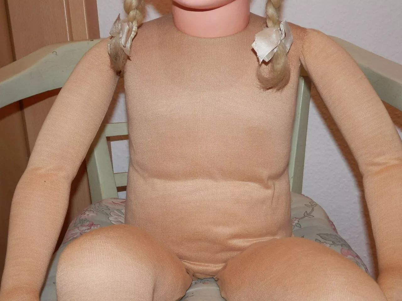 Antyczny manekin dziewczynki Käthe Kruse, muzealnej jakości, - 2